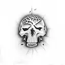 Tree of Life and a skull tattoo design idea