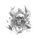 writing: evviva il caos perché l'ordine ha fallito tattoo design idea