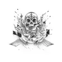 writing: evviva il caos perché l'ordine ha fallito tattoo design idea