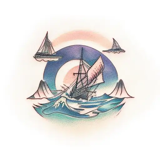 Journey, struggle, hardship, growth, focus tattoo design idea