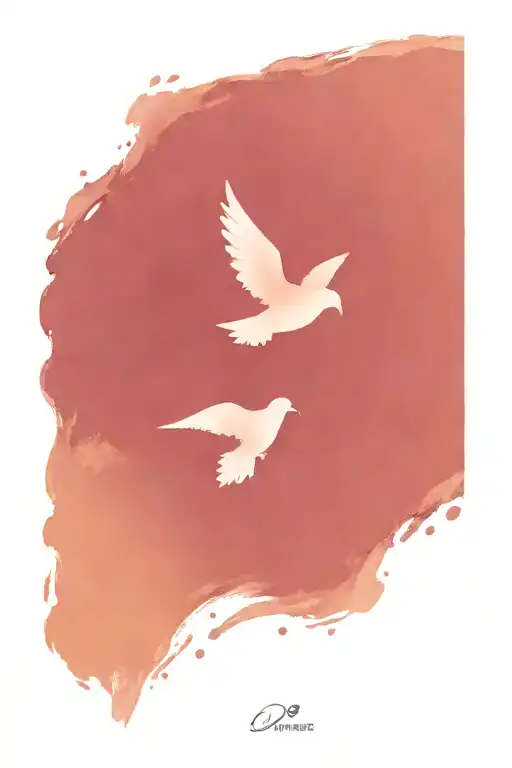 Dove tattoo design idea