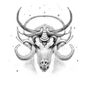 taurus and twin tattoo design idea