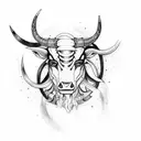 taurus twin tattoo design idea