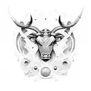 taurus twin tattoo design idea