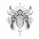 taurus twin tattoo design idea