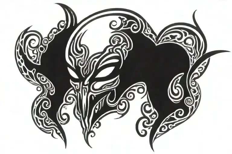 alien smoking tattoo design idea