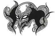 alien smoking tattoo design idea