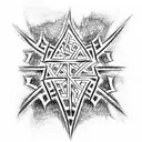 Swastika tattoo design idea