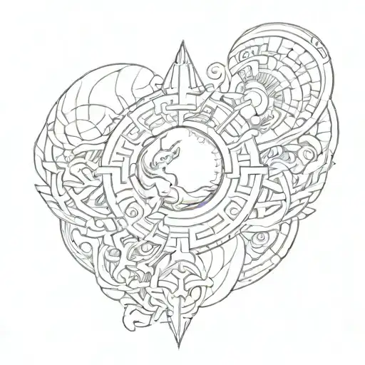 Osiris stomach piece tattoo design idea