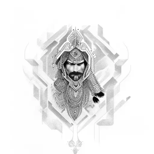 rajput tattoo design idea