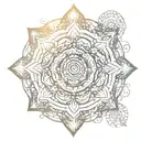 buddha sacred geometry mandala design incorporating elements tattoo design idea