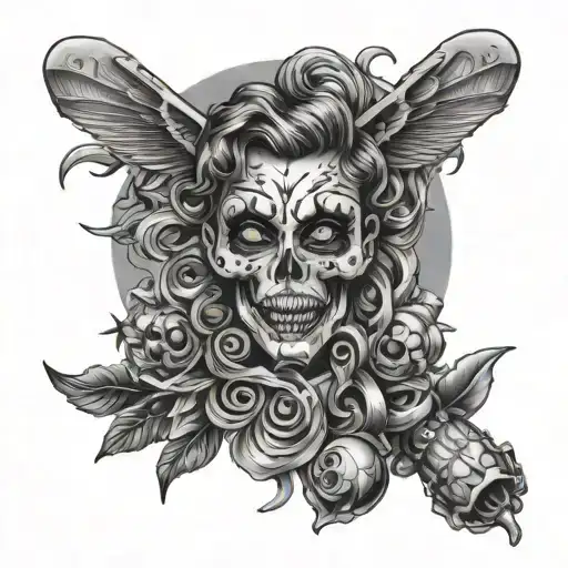 drugs used tattoo design idea