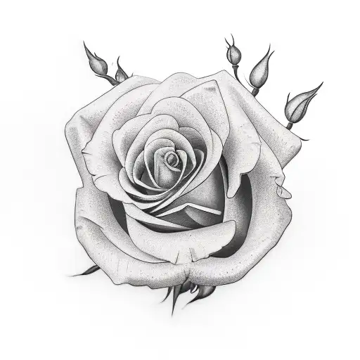 Irish rose  tattoo design idea