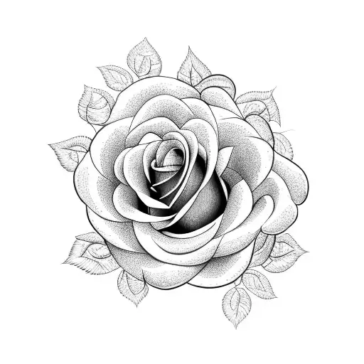 Rose with vines as letter K tattoo design idea