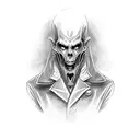 Dracula tattoo design idea