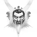 Dracula tattoo design idea