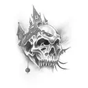 Dracula tattoo design idea