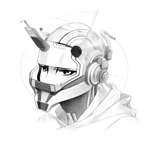 anime cyberpunk edgerunners tattoo design idea