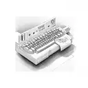 keyboard tattoo design idea