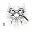 anime cyberpunk edgerunners tattoo design idea