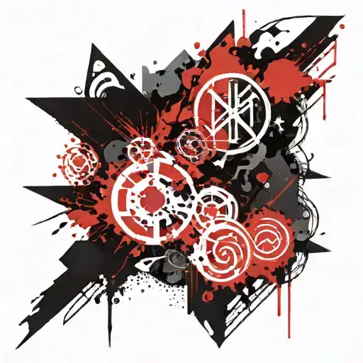 North mythology Symbols, Runes sigils tattoo design idea