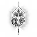 roman catholic tattoo design idea