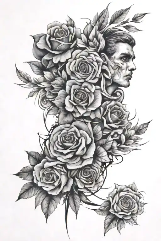 collage tattoo design idea