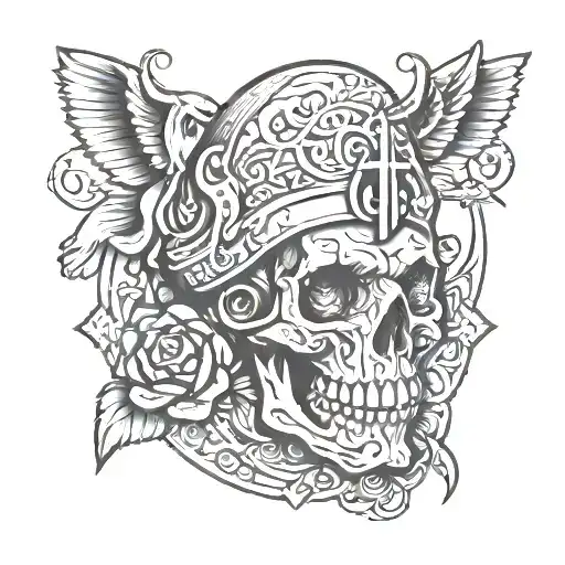 fuck iraq tattoo design idea