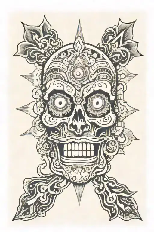 Exodia cards arranged tattoo design idea