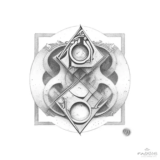 square doesn't fit the circle tattoo design idea