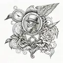 immortality  tattoo design idea