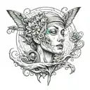 immortality  tattoo design idea