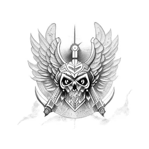 Saint micheal guardian tattoo design idea