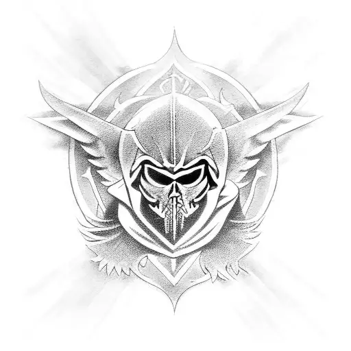 Saint micheal tattoo design idea