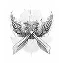 Saint micheal guardian tattoo design idea