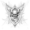 Saint micheal tattoo design idea