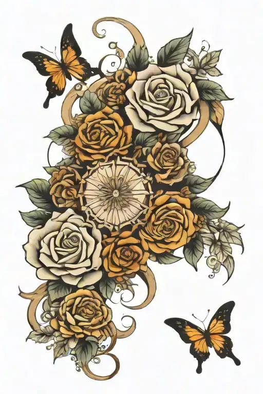 goals and a jurney  tattoo design idea