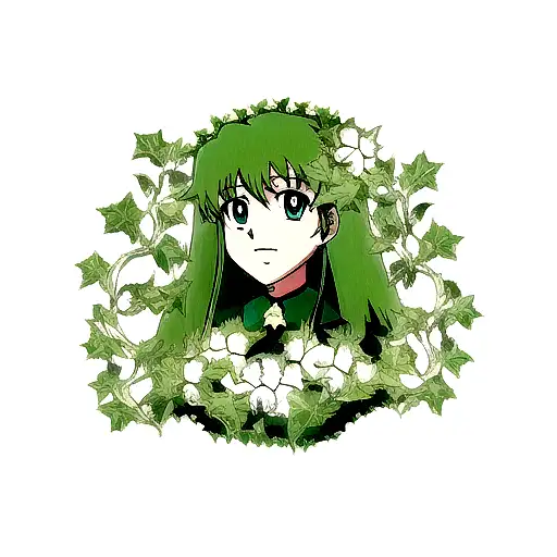 Green ivy tattoo design idea