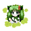 Green ivy tattoo design idea