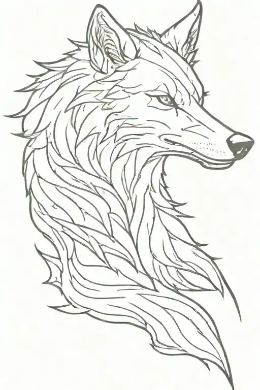 wolf Fenrir tattoo design idea