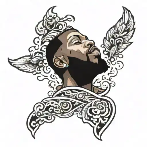 Pop Smoke tattoo design idea