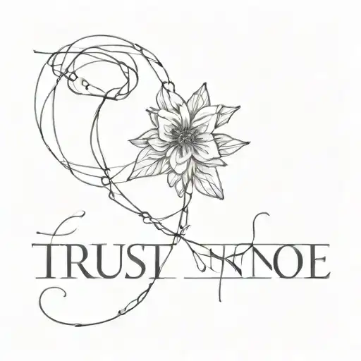 Trust No One tattoo design idea