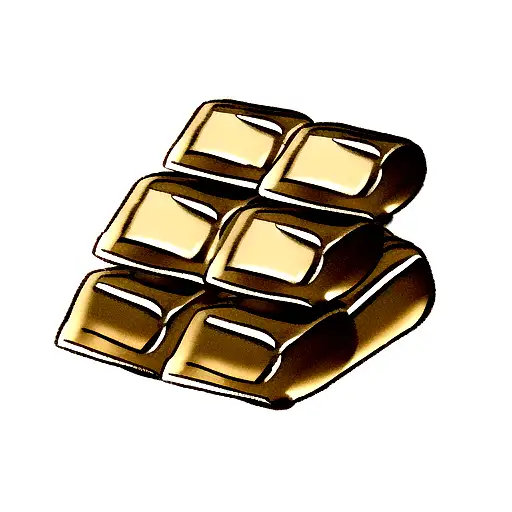 rooester holding gold bars tattoo design idea
