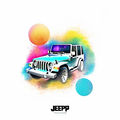 jeep tattoo design idea