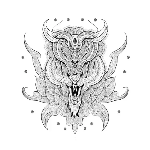 Intricate crochet pattern tattoo design idea