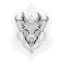 Intricate crochet pattern tattoo design idea