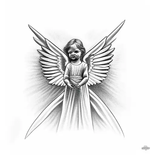 Biblically Accurate Angels tattoo design idea
