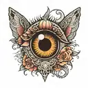 dark eye tattoo design idea