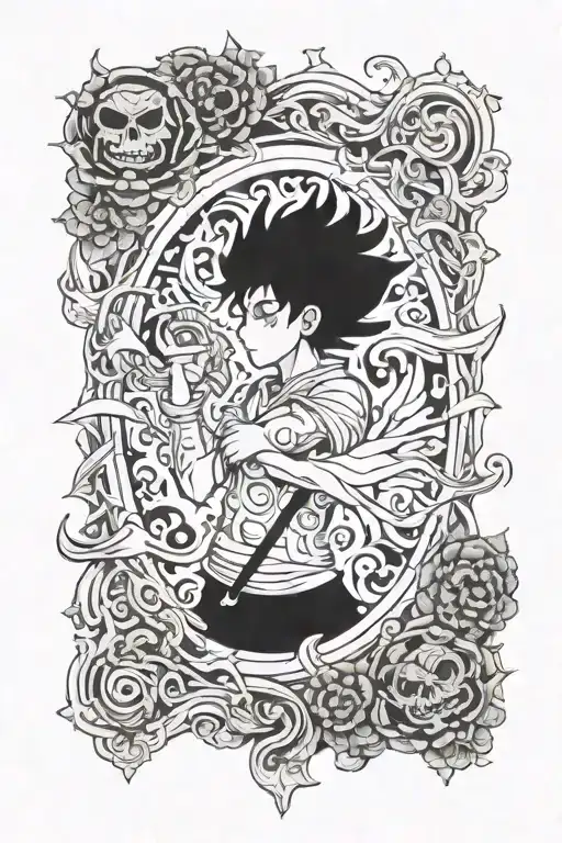 Seven Deadly Sins and Black Clover  tattoo design idea
