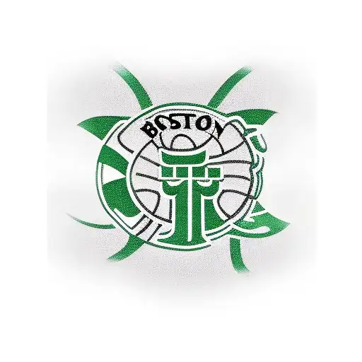 Boston Celtics theme throat tattoo tattoo design idea
